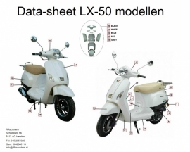 China LX - Zij skirt Links Achterscherm - kap nr. 8 (kleur: diversen) bestnr: 32365