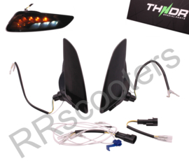 Vespa Primavera / RAW-set ACHTER / LED met SQ + Remlicht "THNDR" - Smoke - 067032