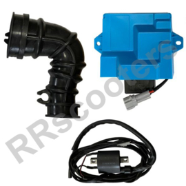 ECU-unit Blue Onbegrensd voor de 25 km/u Piaggio / Vespa 4T 3V E5 (50cc) (3v2d1217)