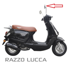 Razzo Lucca - Spiegel Chroom Rechts (M8)