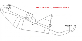 Neco GPX-50 (2-takt) - Uitlaat