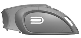 GTS Trento - Kappen - Achterscherm LINKS - (Lava Grey)