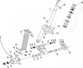Abruzzi - BUMPER BRACKET AXLETREE(HK2212)  MJ08-21610-00  (nr. 9) - MJ08-21700-00
