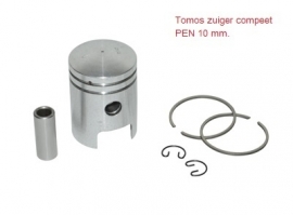 Tomos zuiger A3 - 38mm - pen 10 mm. - compleet (P_56870) (VAK B-88)