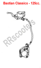Baotian Classico (125cc.) - Voor-rem compleet - 40DP4000-TAMD-0400