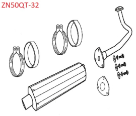 Znen ZN50QT-32 - Uitlaat - 1830A-B08-E100