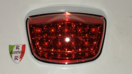 China LX - Achterlicht LED (kleur: ROOD)  met Chromen rand - (VAK E-54)