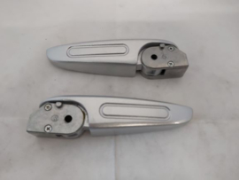 Ecooter E1S - Voetsteunset ZILVER (LINKS + RECHTS) - (nr. 11 + 12) - (03-0461-0017 ZI)