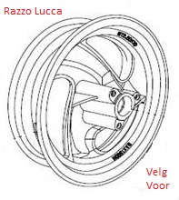 Razzo Lucca - Velg Voor (B57-43211-00-00 2.15-10)