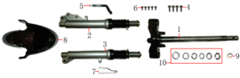 Turbho RX-50 - Kroonstuk (nr. 1) - (HT50QT-41-05-01)