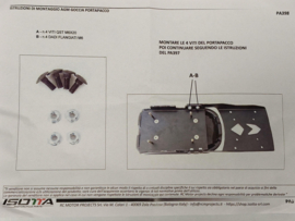 AGM Goccia GEV1000 - Bagagedrager voor slothouder en/of koffer - (VAK B-top)