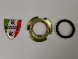 82 - Afdicht ring (rubber) + Borg ring (staal) voor de Tankvlotter (VAK B-37)