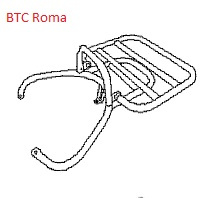 BTC Roma - Klapdrager / Bagagedrager chroom ACHTER - 81200-AAA5-9000