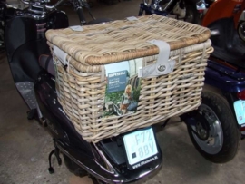 BASIL DENTON (Medium) Rotan opbergkoffer / mand Nature Grey (13046)
