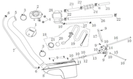 Razzo Lucca 50cc - Benzinetank (nr. 8) - (B56-52110-00-00)
