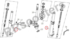 Razzo Strike - Schokbreker SET - LINKS & RECHTS - nr. 1 + 2 (MQBE-51520-0000 + MQBE-51510-0000)