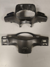 Kappen - China LX - (S-type) - Koplampkap + Tellerkap - Kleur: Mat Grijs Blauw - (nieuw) - (VAK Z 61-21)