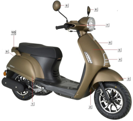 Turbho RP-50 / Kappen / kleur: mat goud