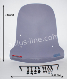 AGM Goccia GEV1000 - Windscherm (HOOG) (smoke)