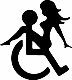 WHEELCHAIR SEX sticker