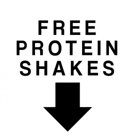 Free Protein Shakes Sticker