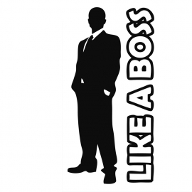 LIKE A BOSS Motief 4 Sticker