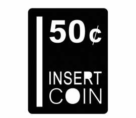 Insert Coin Sticker