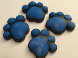 3D Honden / Katten poot Deurbeschermer Blauw | Set 4st.