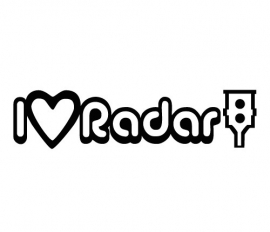 Love Radar sticker