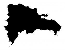 Dominicaanse Republiek Map sticker
