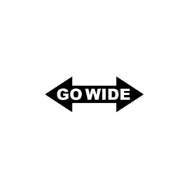 Go Wide sticker