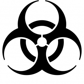 Biohazard Motief 3 sticker