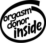 Orgasm Donor Inside Sticker Motief 1