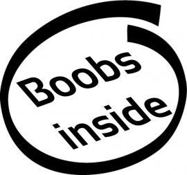 Boobs Inside Motief 1 sticker