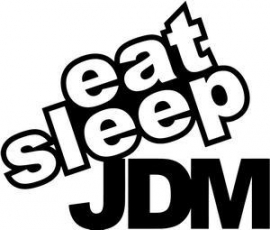 Eat Sleep JDM Sticker Motief 2