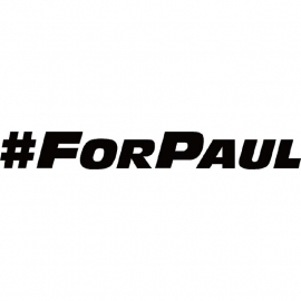 # For Paul Walker Sticker