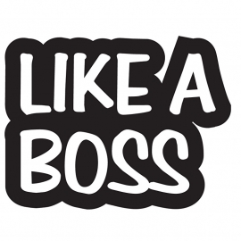 LIKE A BOSS Motief 2 Sticker