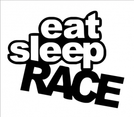 Eat Sleep Race sticker