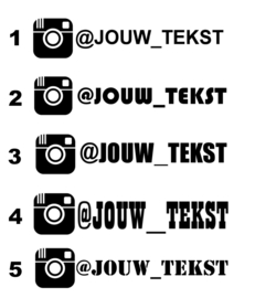 Instagram Eigen Tekst Sticker | Model 6