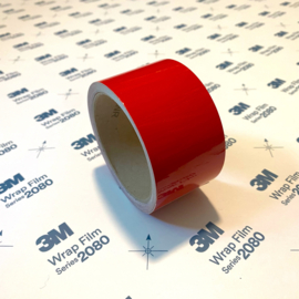 3M™ Wrap Film Series 2080 Red Trim Line / Tape Glans Rood  | 4cm x 5 Meter
