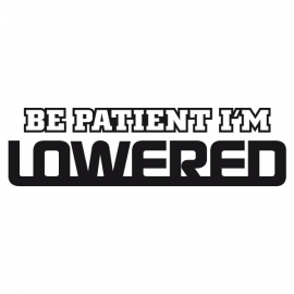 BE Patient I'M Lowered Motief 2 Sticker