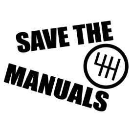 Save The Manuals Sticker