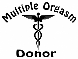 Multiple Orgasm Donor Sticker