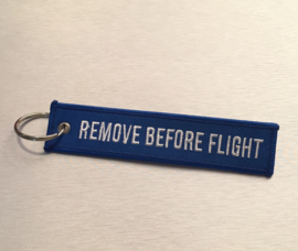 Remove Before Flight Sleutelhanger Blauw