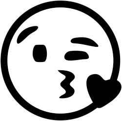 Emoji Smiley Love Motief 2 Sticker