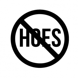 Anti Hoes Sticker