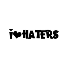 Haters Motief 4 sticker