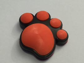 3D Honden / Katten poot Deurbeschermer Oranje | 1st.