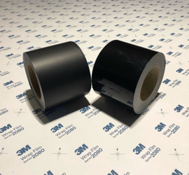 De Chrome Wrap Folie / Tape Glans Zwart 10cm x 20meter | 3M™ Wrap Film Series 2080