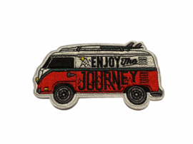 VW Bulli Enjoy The Journey Embleem Strijk Patch